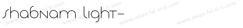 Shabnam Light字体转换